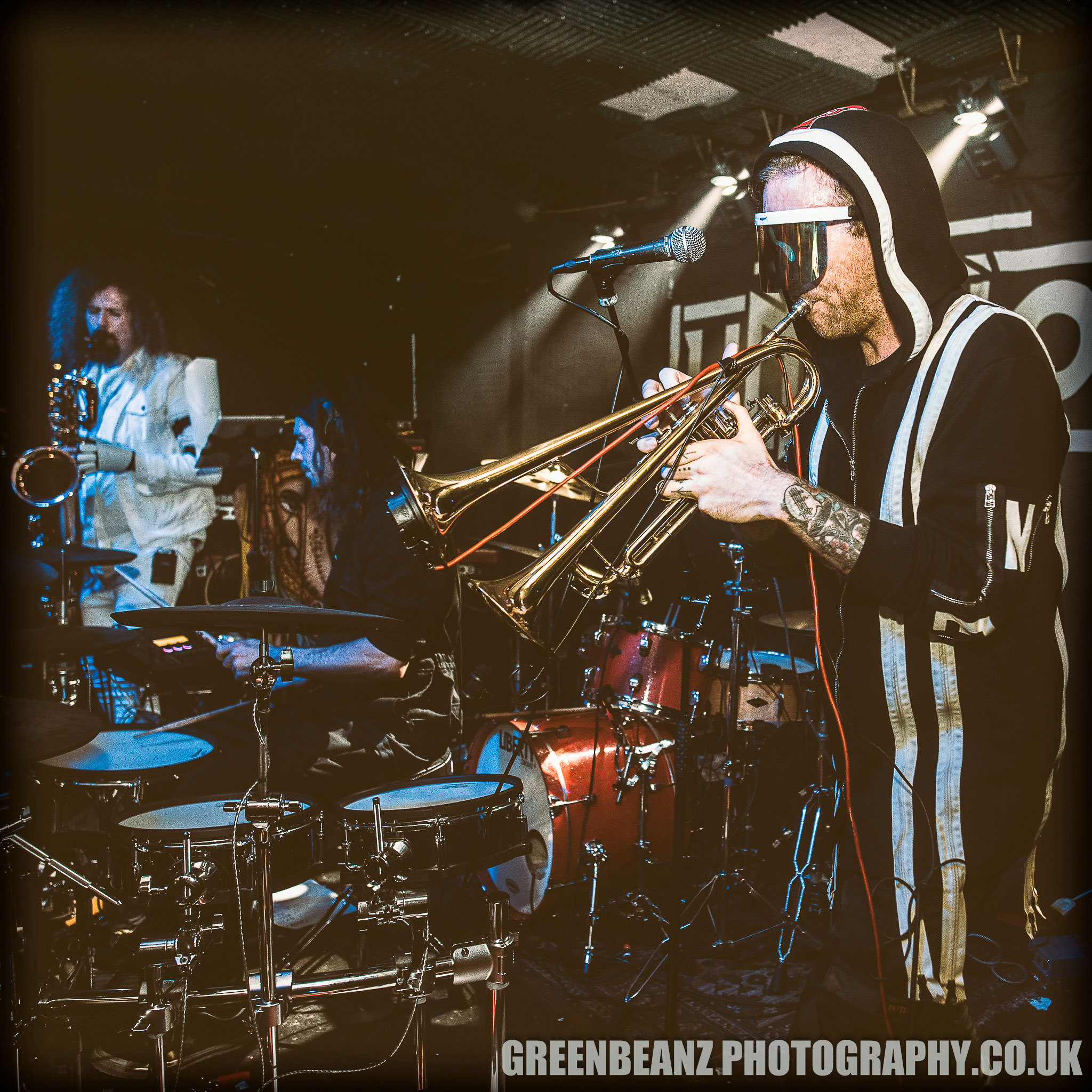 Badcore horns supporting Henge at The Junction in Plymouth 2019