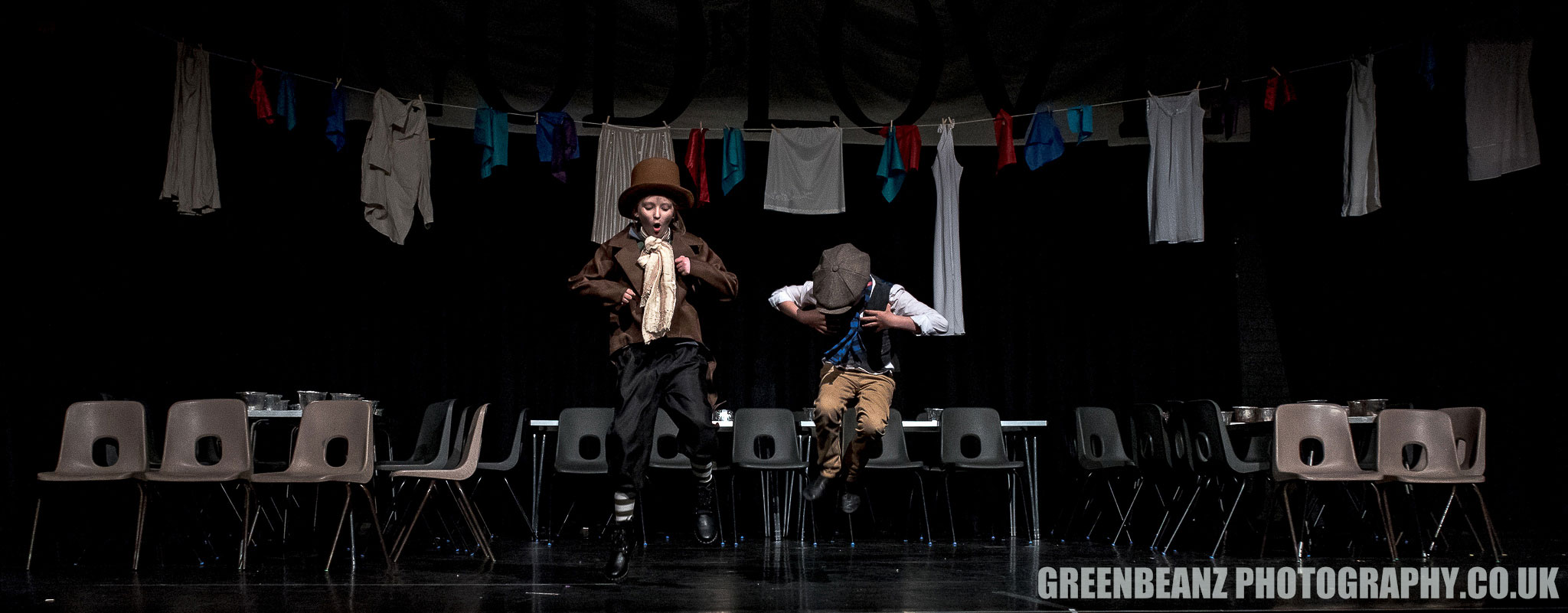 Oliver and the Artful Dodger in LS DRAMA Workshops version of the musical