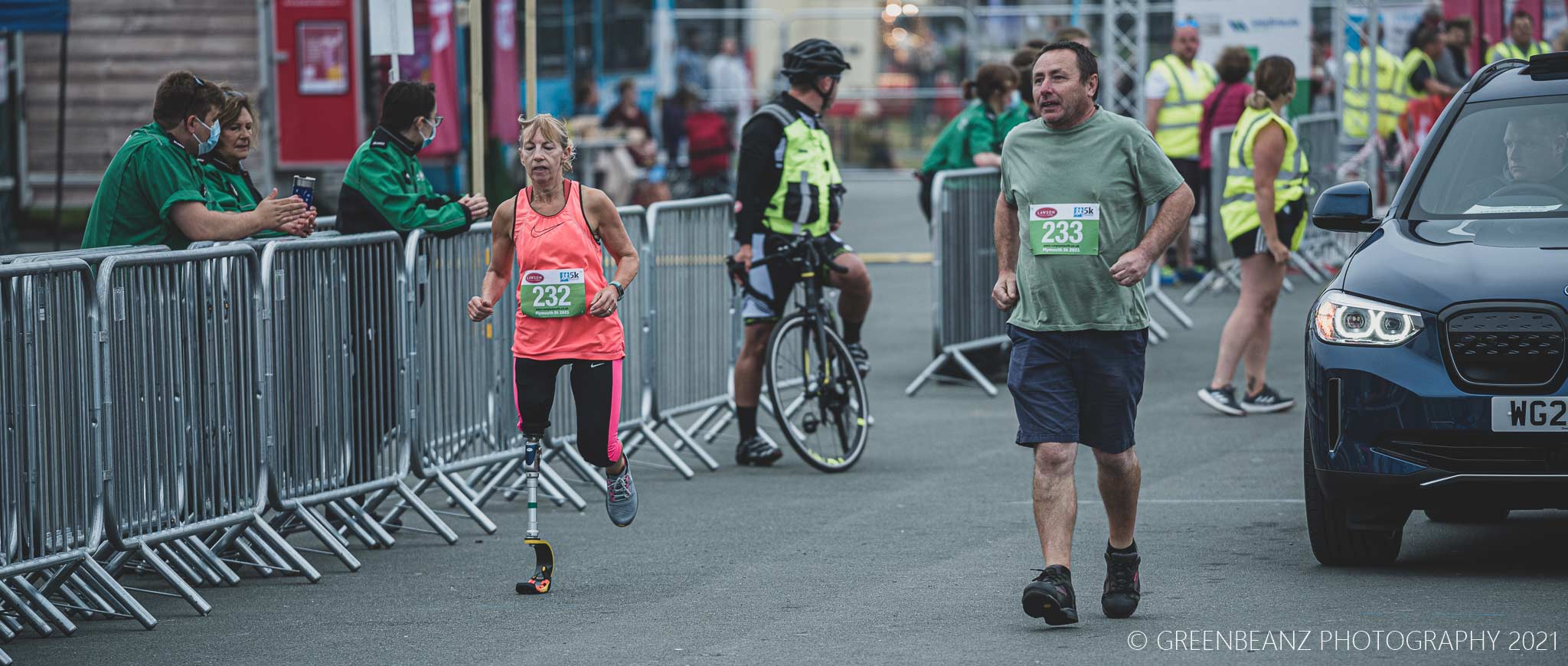 Runners in the Ocean City Half Marathon Plymouth 2021