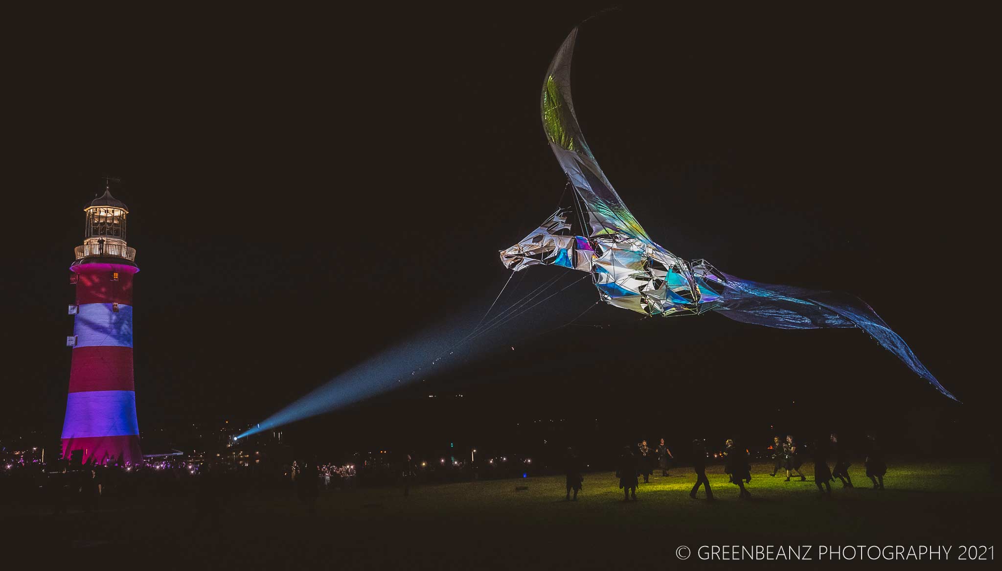 The Hatchling a giant dragon puppet takes flight in Plymouth