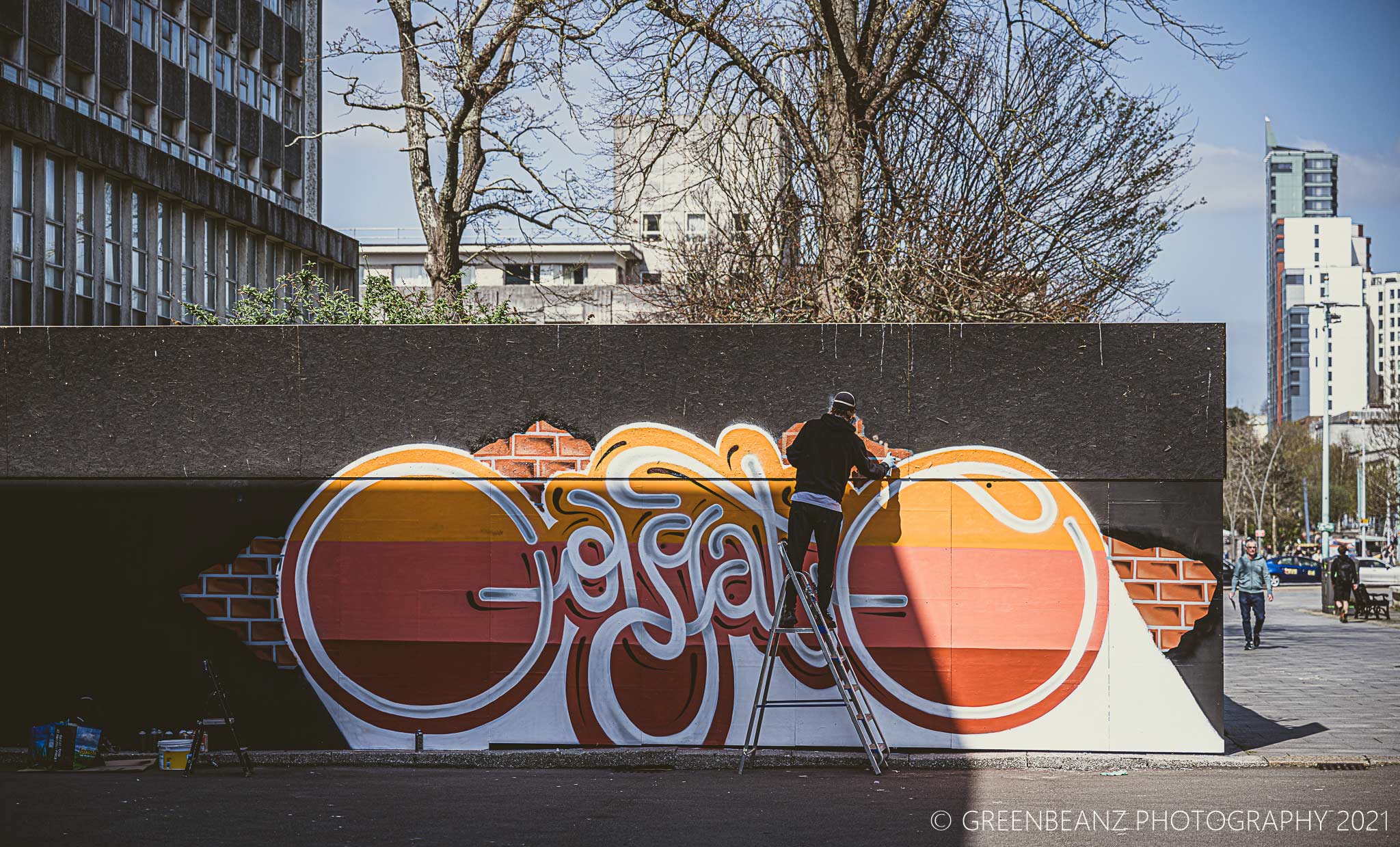 Graffiti paint jam in Plymouth