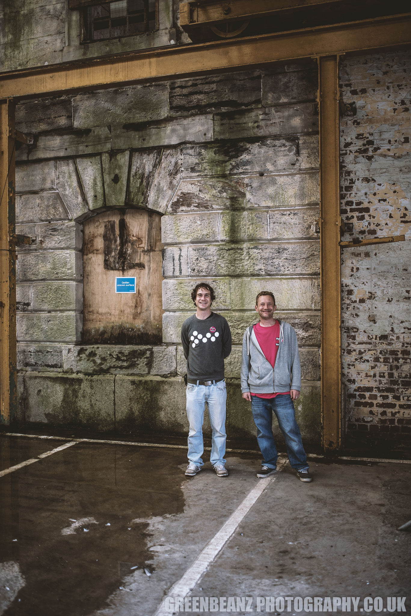 The Artists Christian Gale and Sam Ackroyd at The Royal William Yard