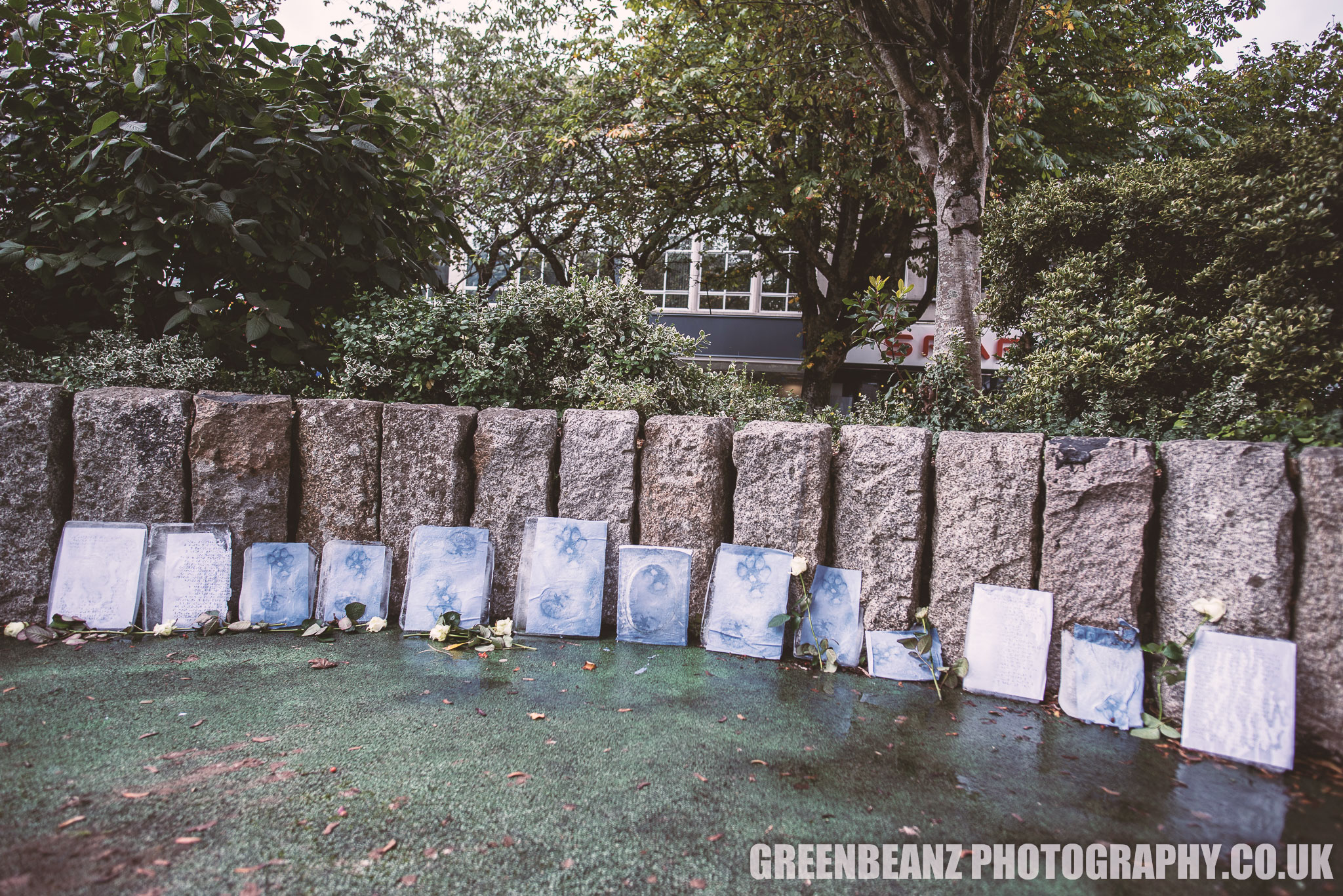 The Ice tombstones from Laura Denning's 'Go Rewild Yourself' artwork 2019