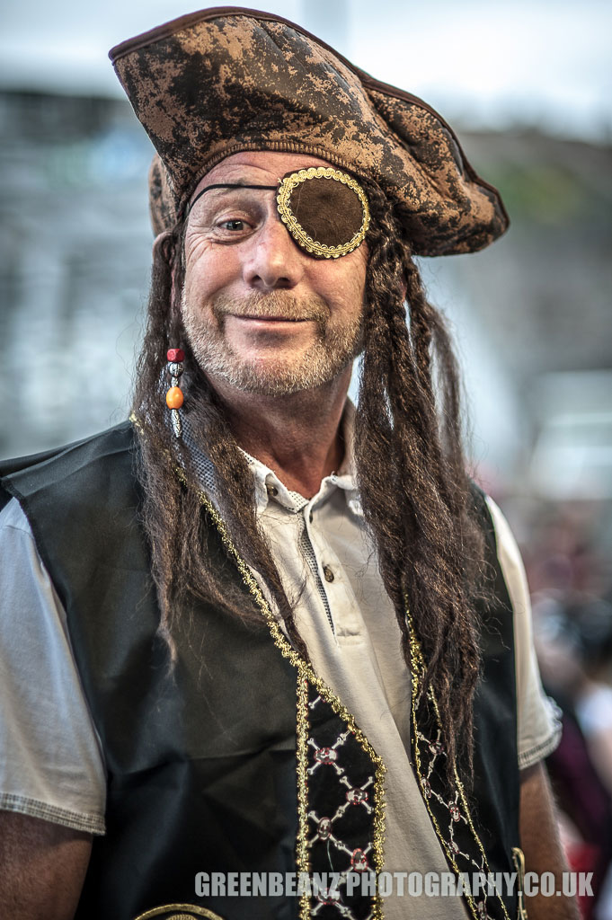 Gordon Sparks as a Pirate on the Plymouth Punks 'n' Pirates 2017 boat trip