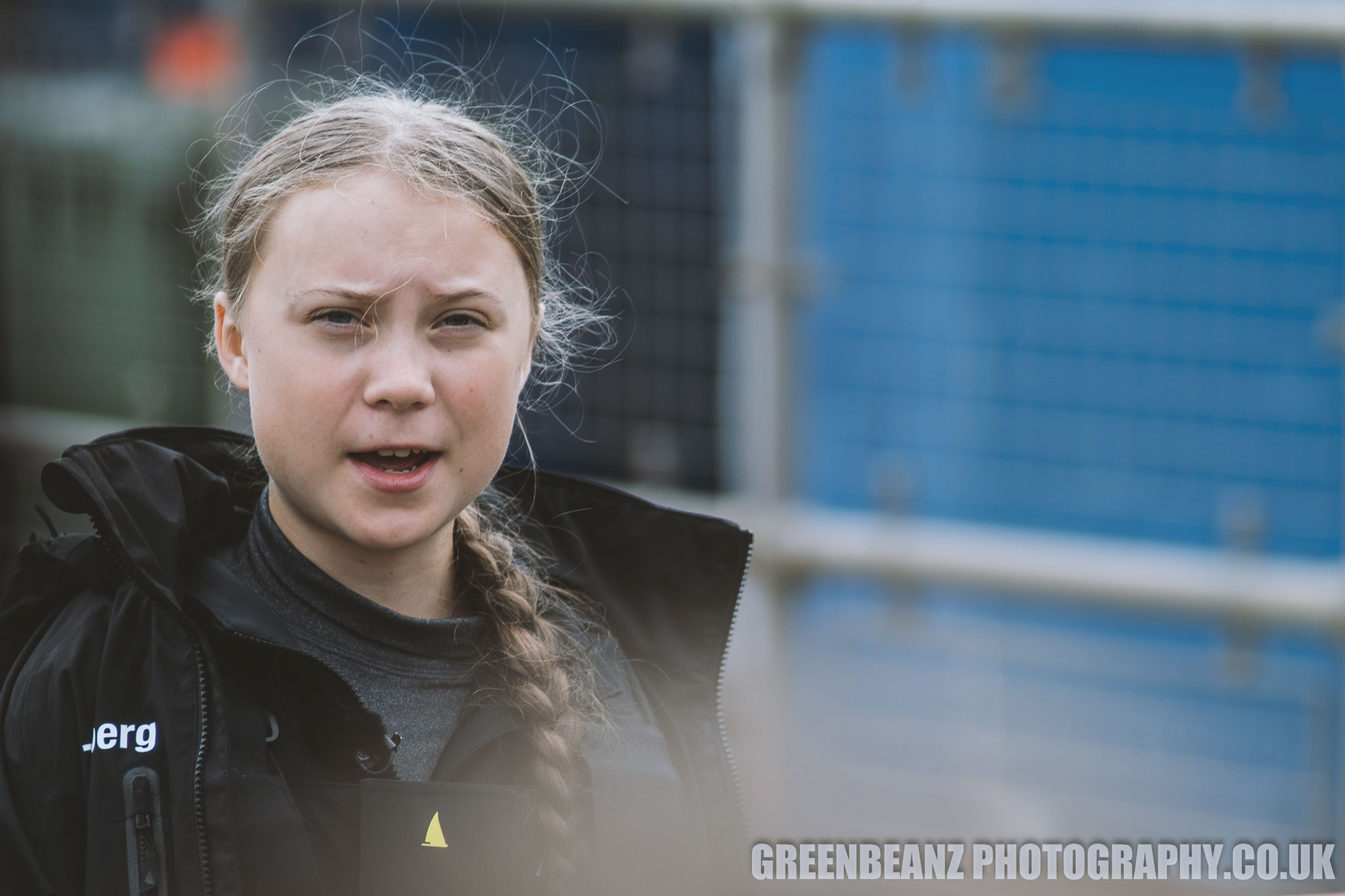 Greta Thunberg Plymouth UK on her way to the UN Climate Change Summit