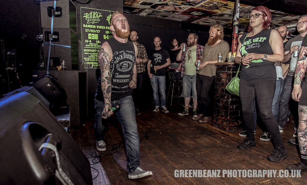 UK thrash metal Band Quiet man photographed in Devon playing at Underground to Plymouth Music Fans