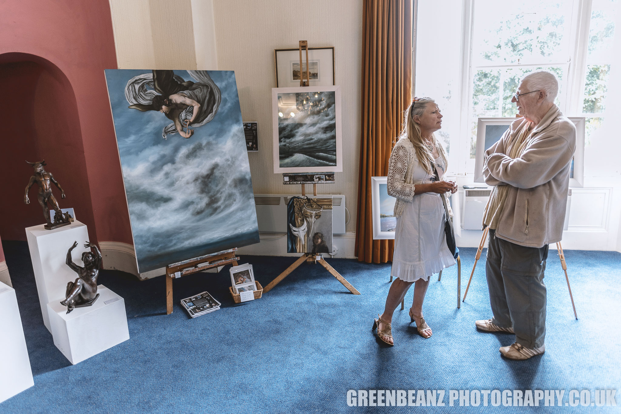 The Reuben Lenkiewicz Art Festival exhibited both local sculpture and paintings