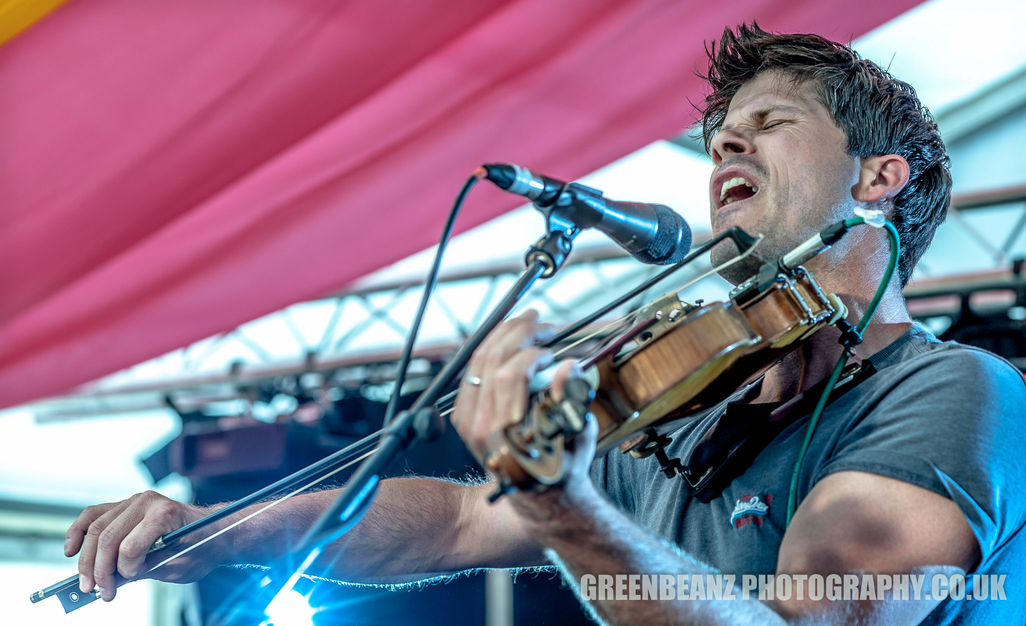 Seth Lakeman at Freedom Fields Folk Rock Music Photography in Plymouth.