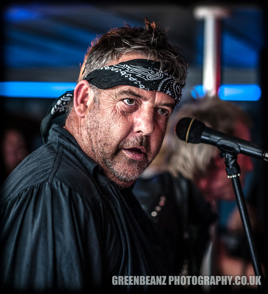 Ian Maycock Bass Player and SInger with The Cleaners Plymouth Punks 'n' Pirates 2017