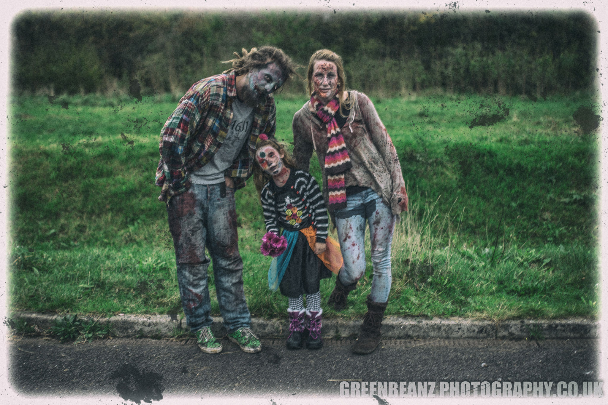 Discarded Undead Family Snap found near the start of Ivybridge Zombie Walk