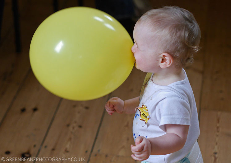 Little boy with Yellow balloon