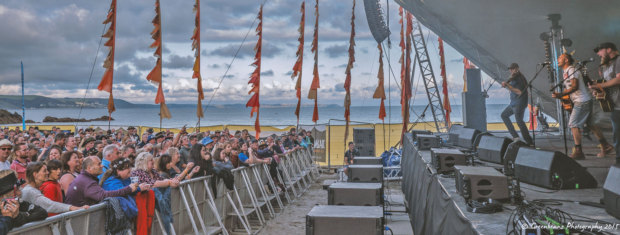 Looe Music Festival Photograph Folk Punk Band Ferocious Dog 