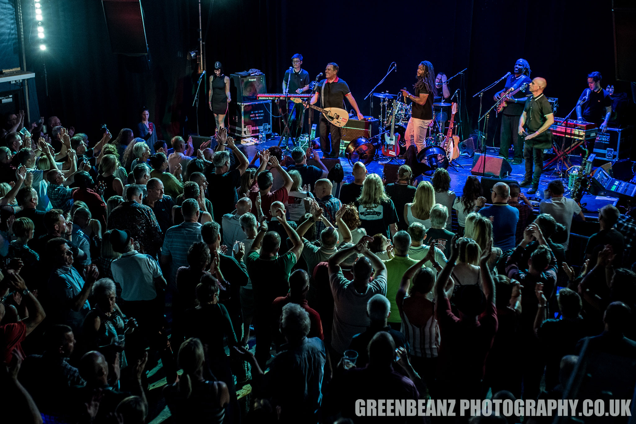 Fans at Exeter Phoenix applaud The Beat featuring Dave Wakeling in 2018