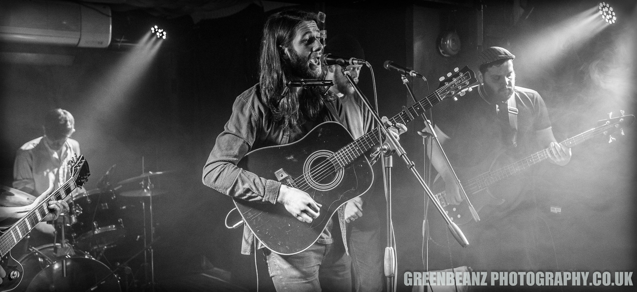 Jack Cookson and his band in Plymouth's Underground club in 2018