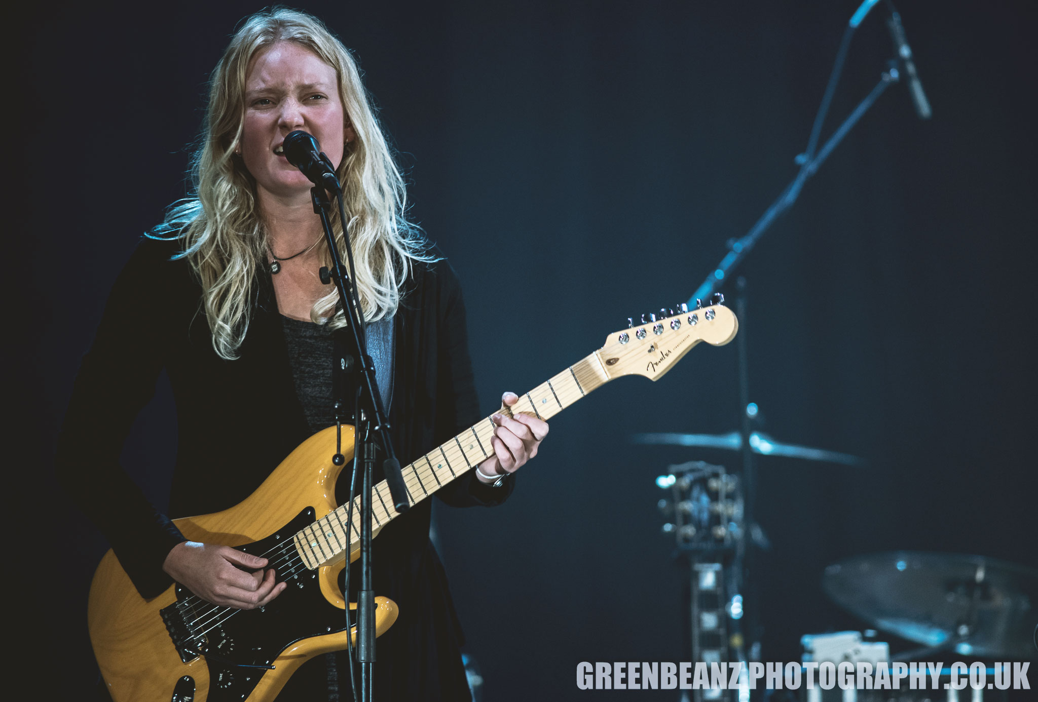 Martha Nash in 2018 on stage with The Trees at Plymouth Athenaeum