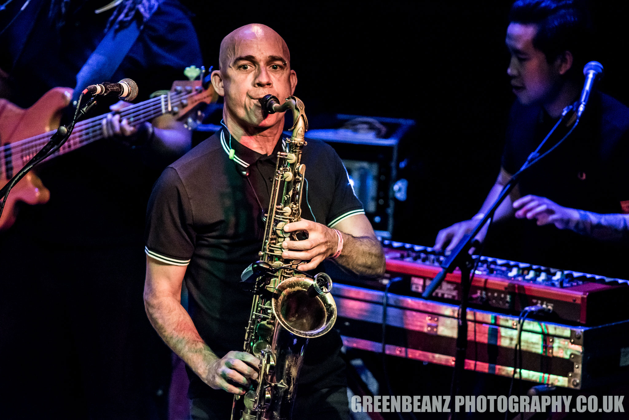 Matt Morrish Saxophone player with The Beat rocks Exeter Phoenix in 2018
